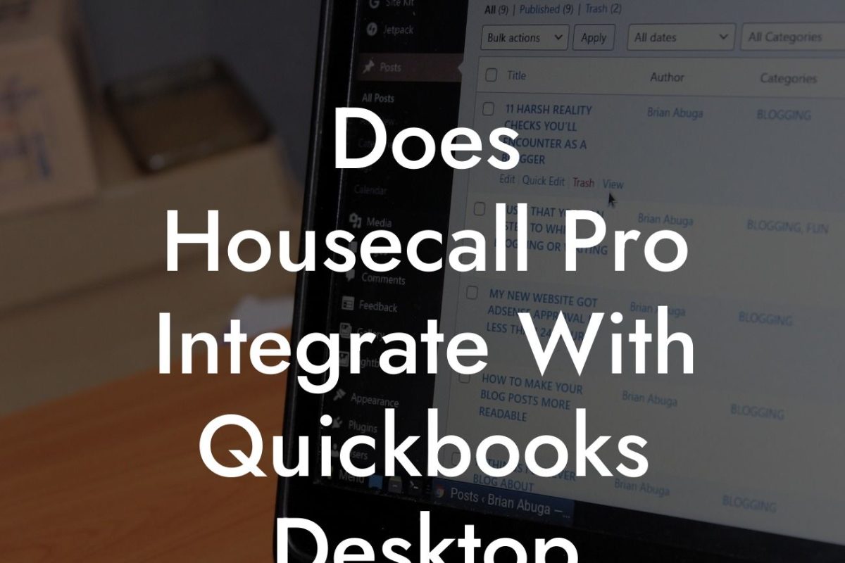 Does Housecall Pro Integrate With Quickbooks Desktop