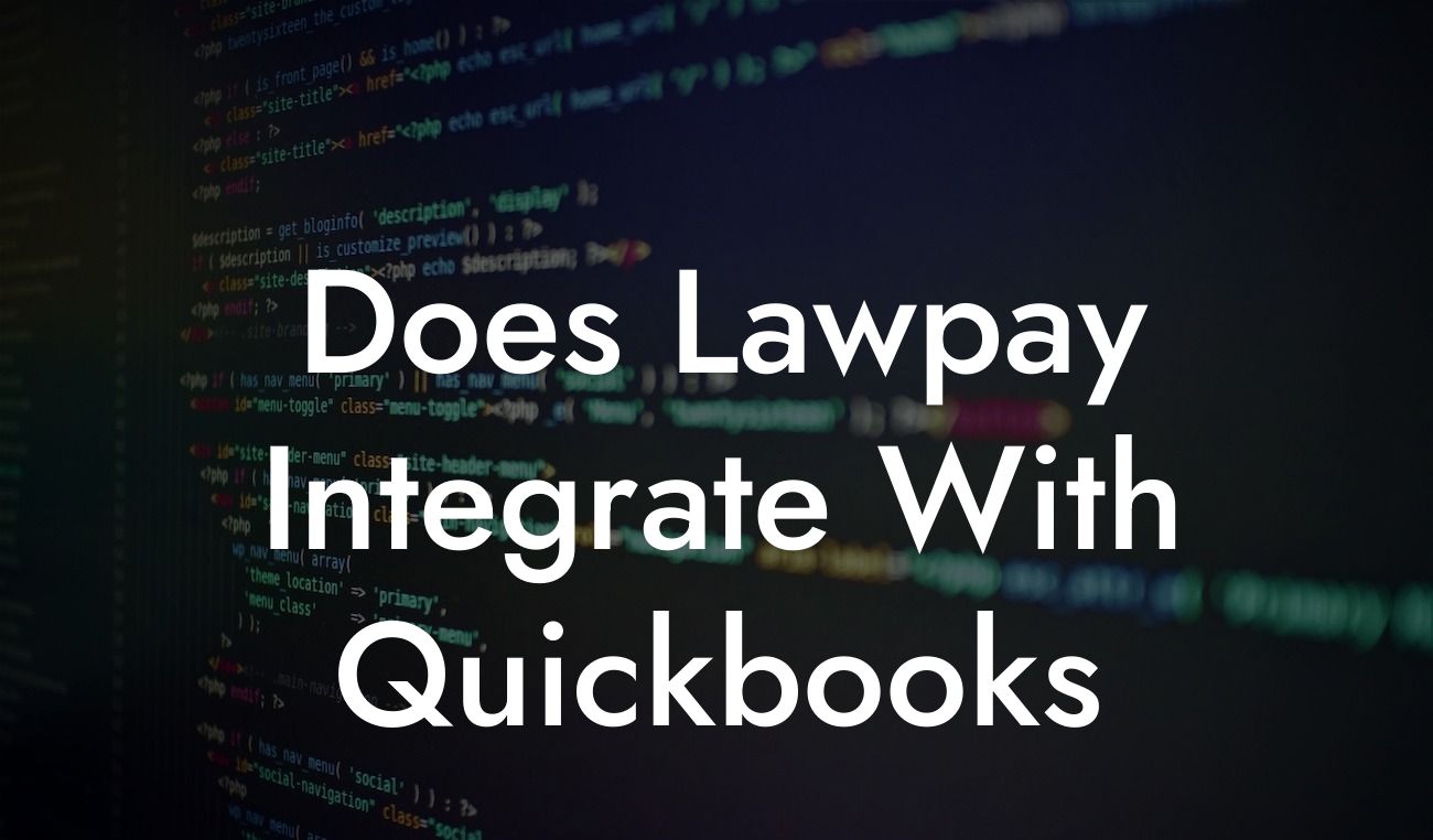 Does Lawpay Integrate With Quickbooks