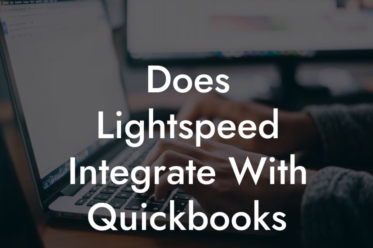 Does Lightspeed Integrate With Quickbooks