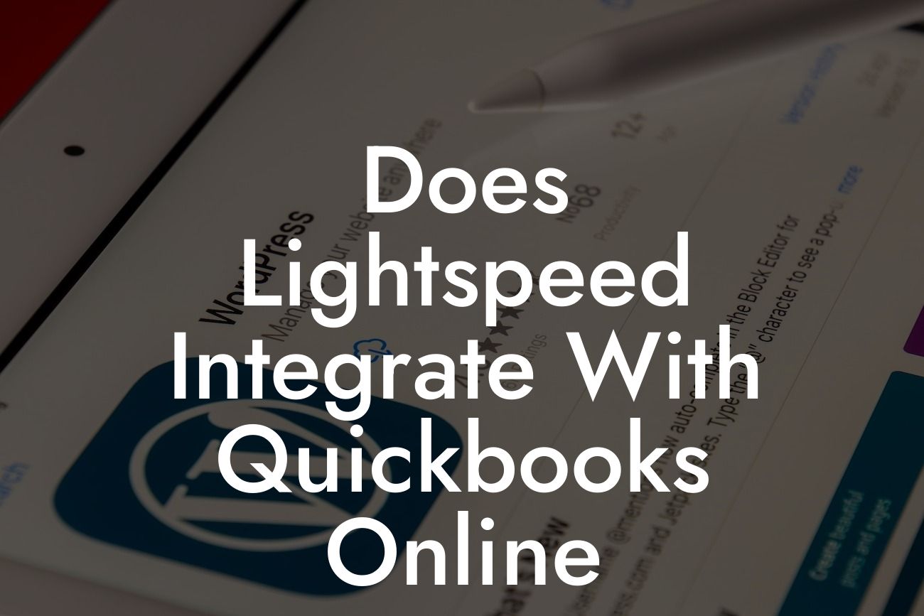 Does Lightspeed Integrate With Quickbooks Online