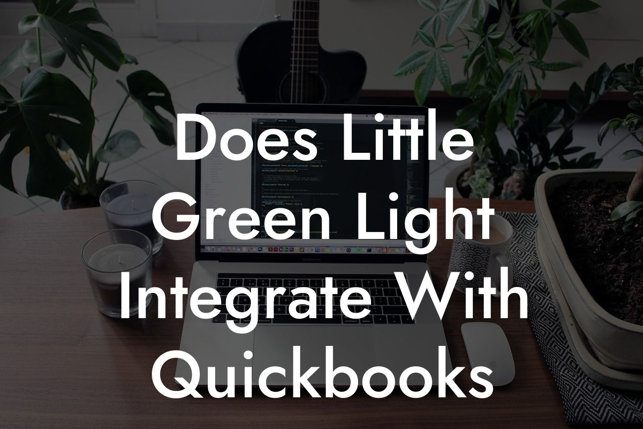 Does Little Green Light Integrate With Quickbooks