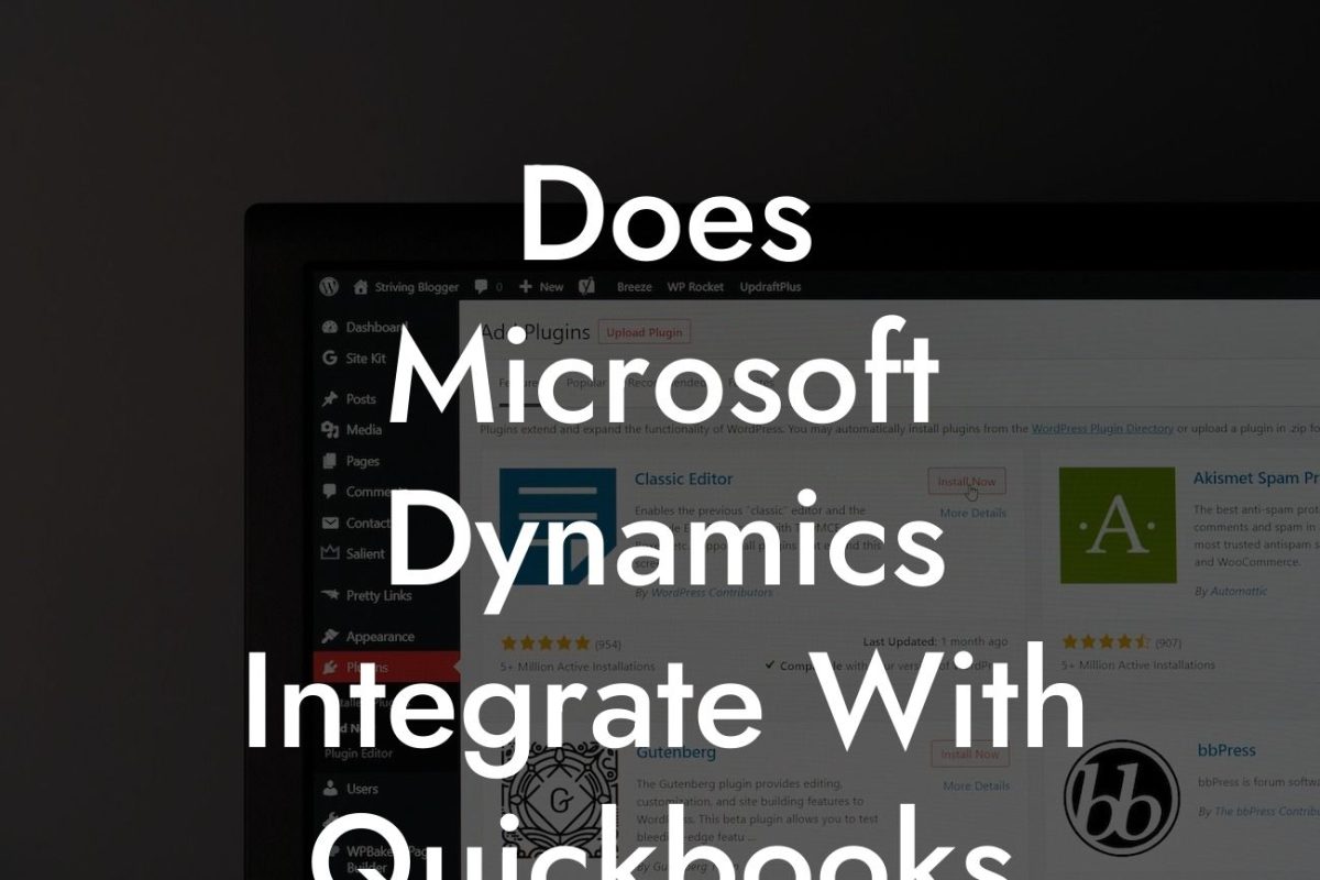 Does Microsoft Dynamics Integrate With Quickbooks