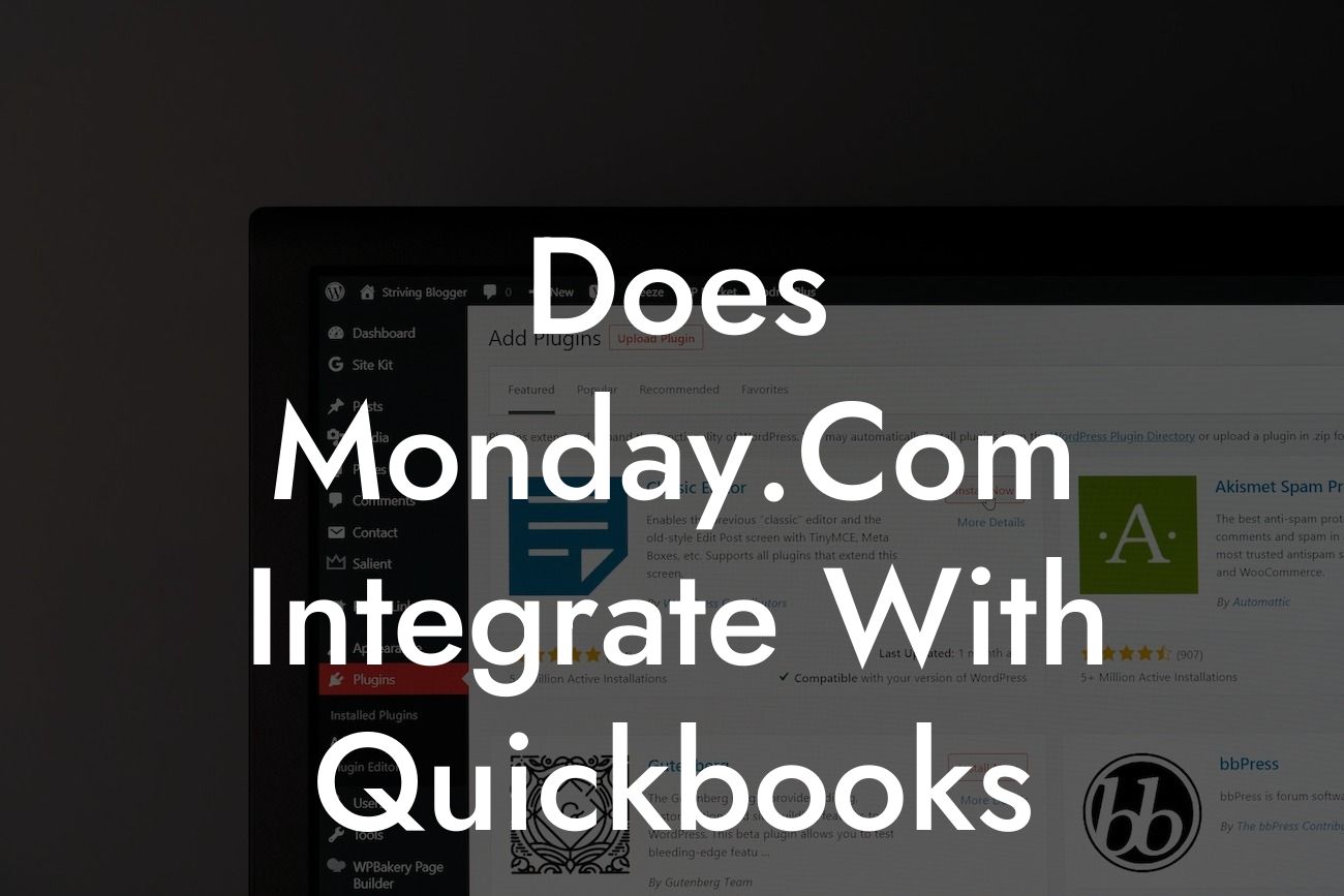 Does Monday.Com Integrate With Quickbooks