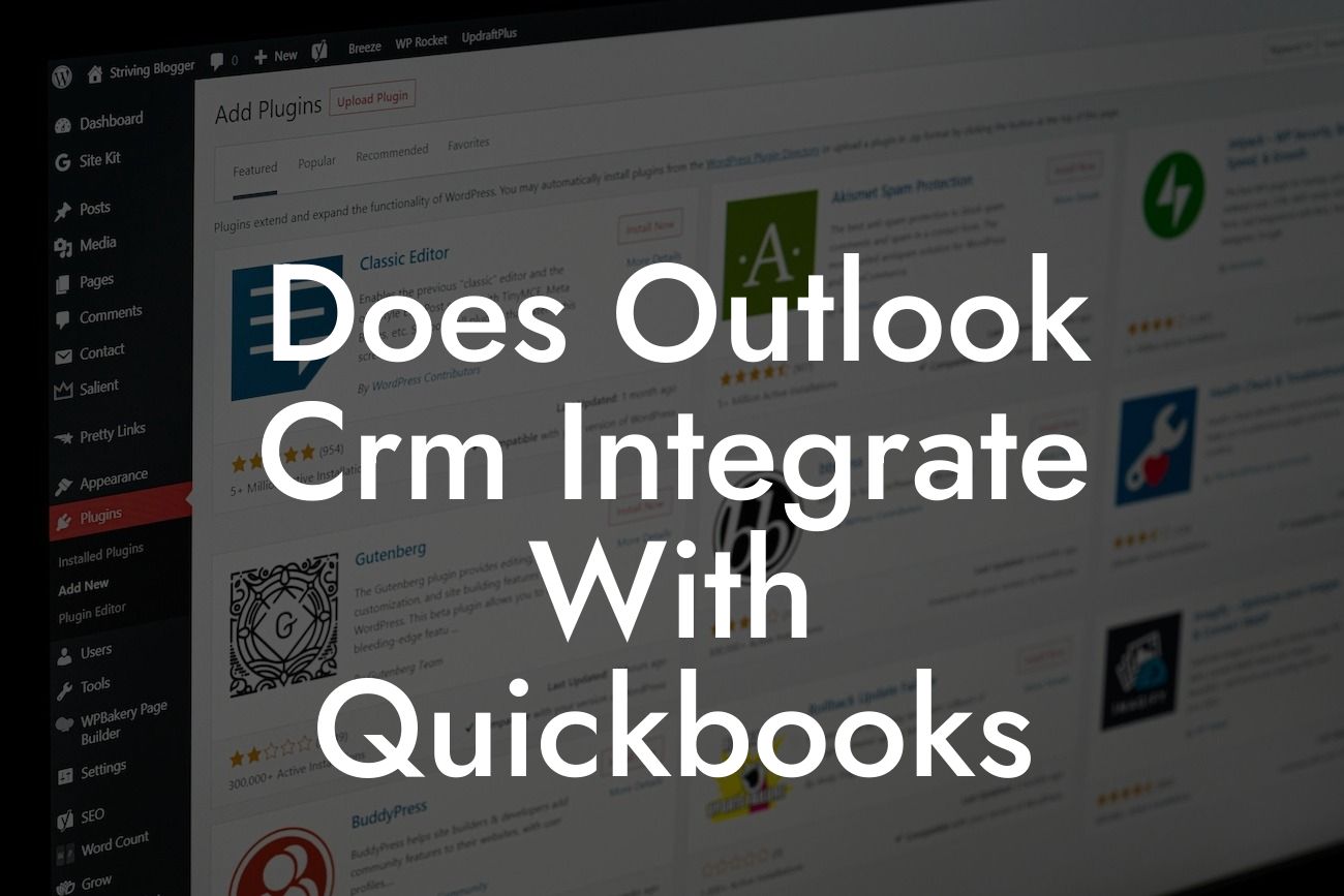 Does Outlook Crm Integrate With Quickbooks