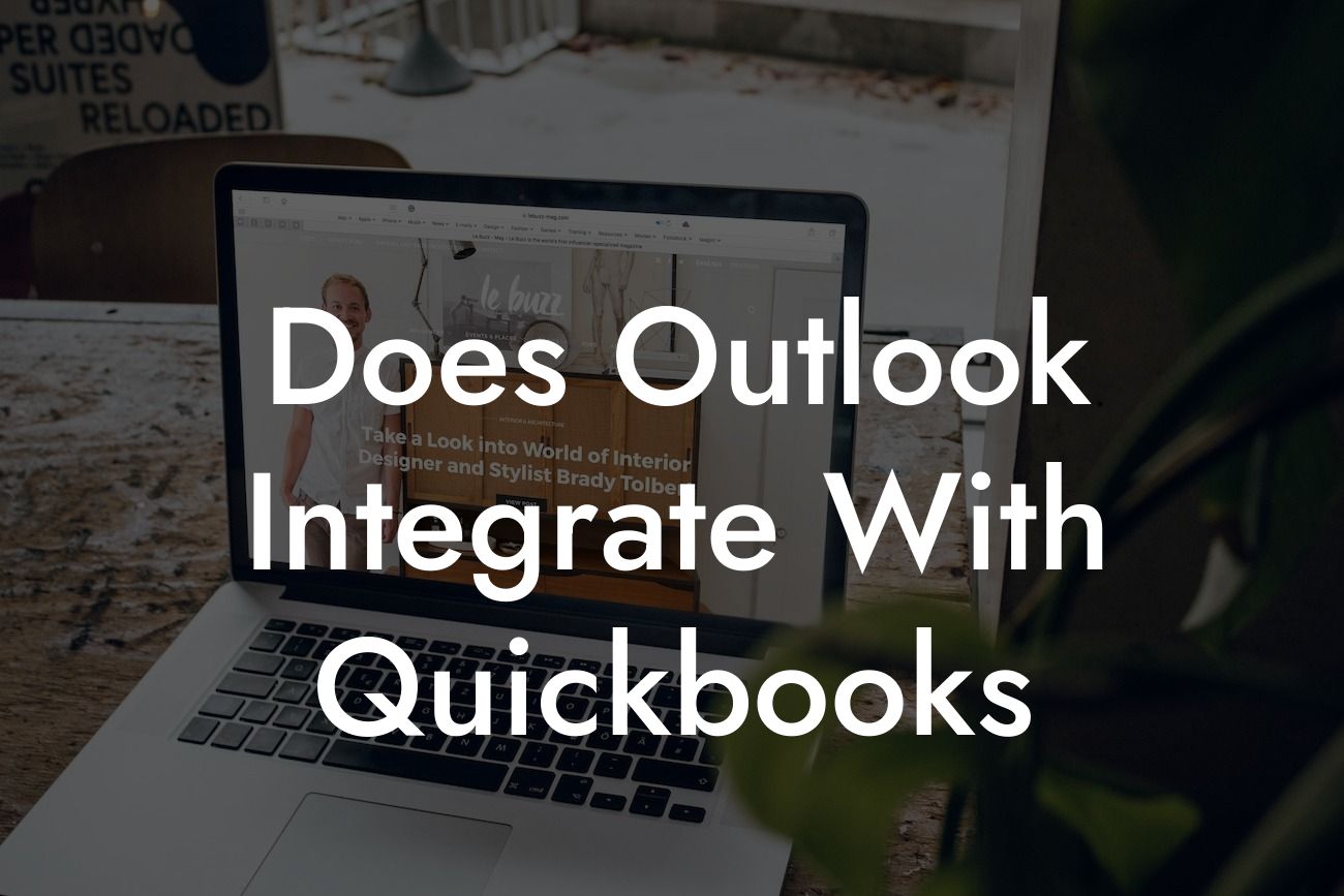 Does Outlook Integrate With Quickbooks