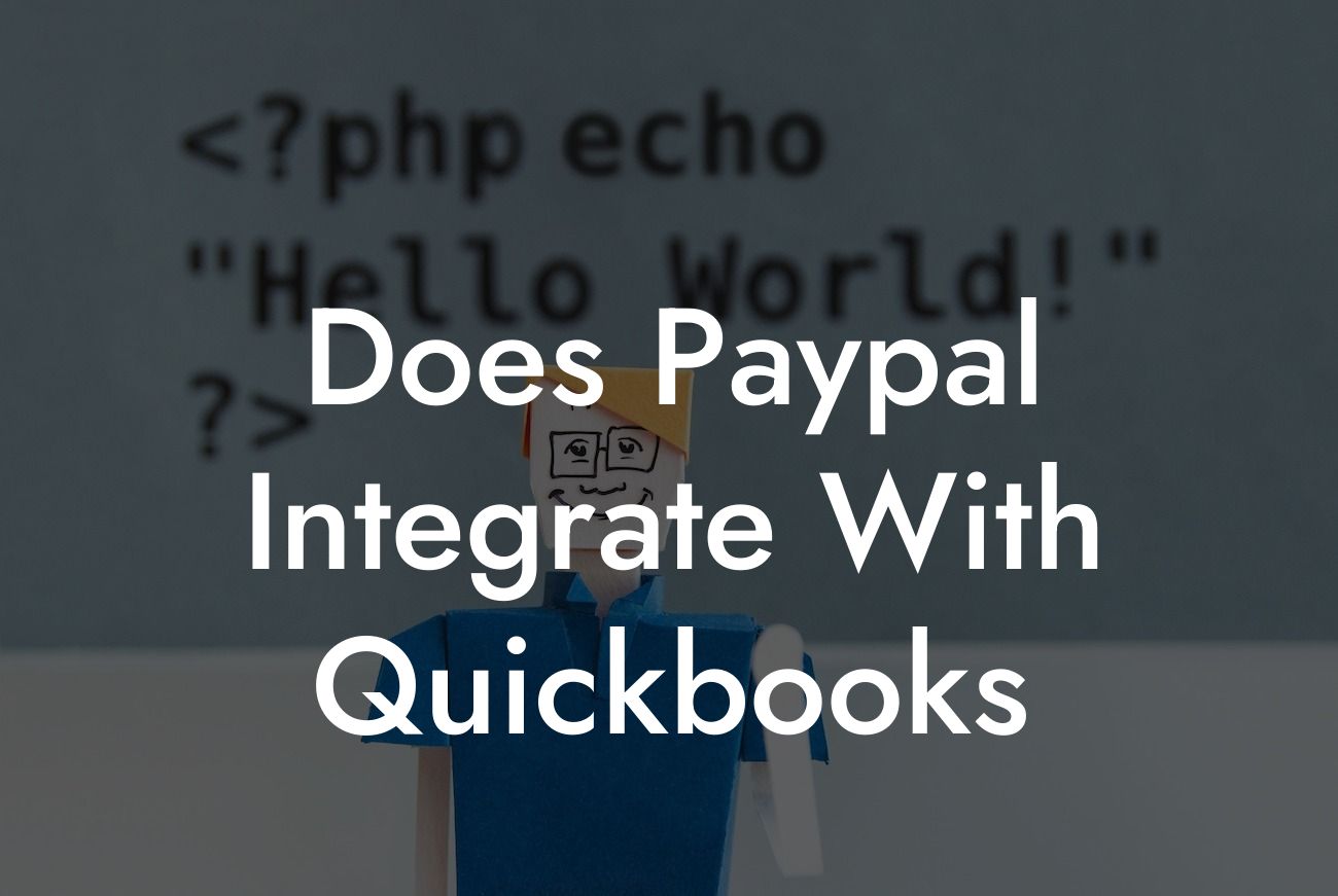 Does Paypal Integrate With Quickbooks