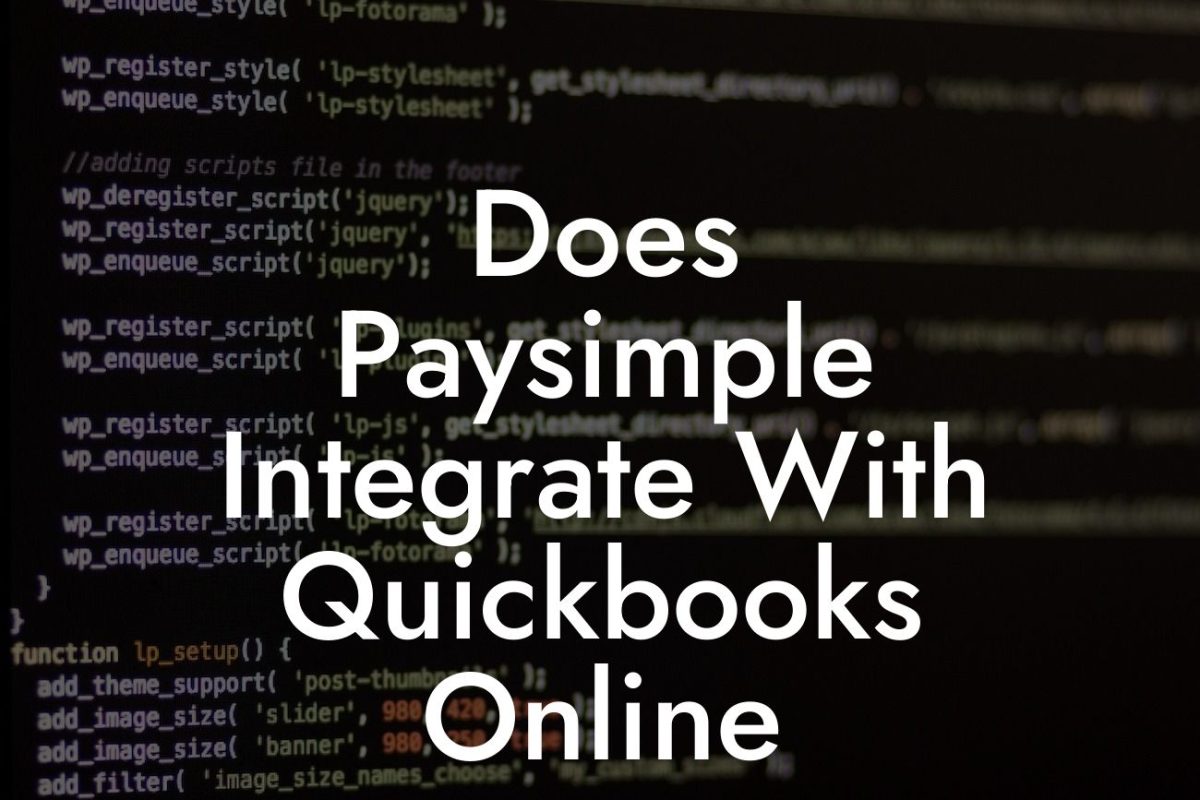 Does Paysimple Integrate With Quickbooks Online