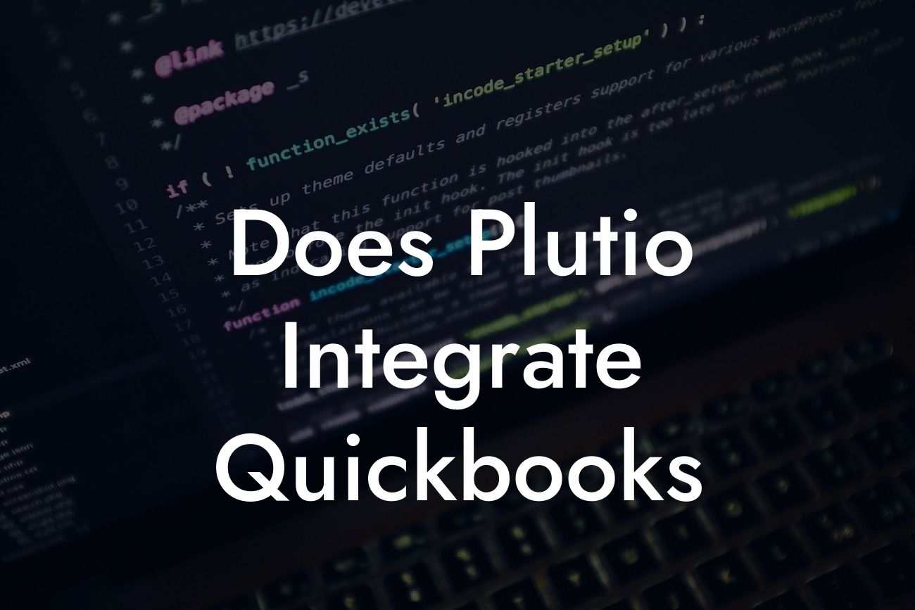 Does Plutio Integrate Quickbooks