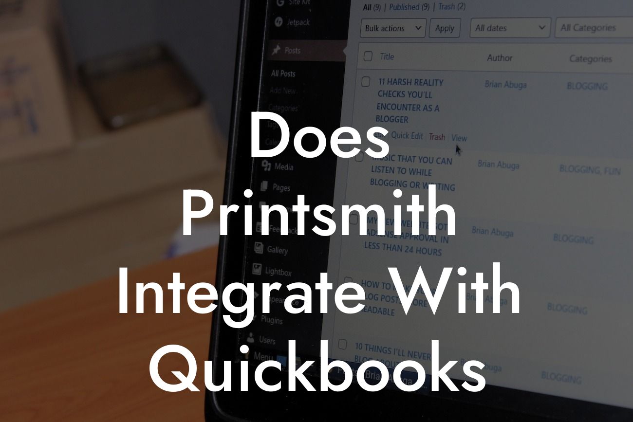 Does Printsmith Integrate With Quickbooks