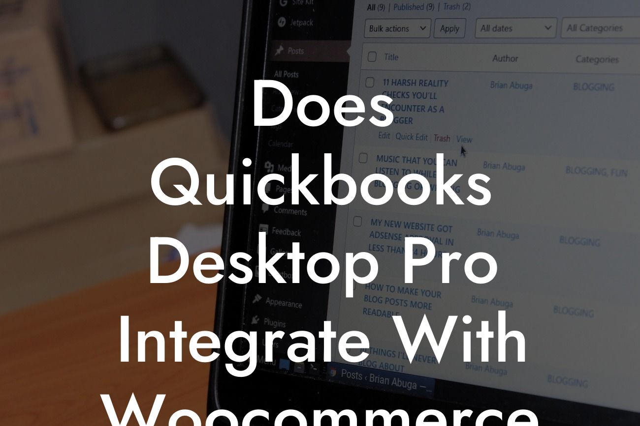 Does Quickbooks Desktop Pro Integrate With Woocommerce