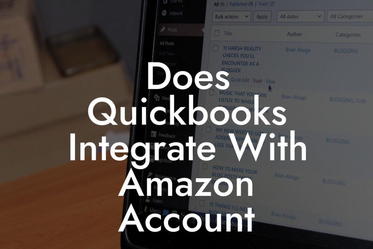 Does Quickbooks Integrate With Amazon Account