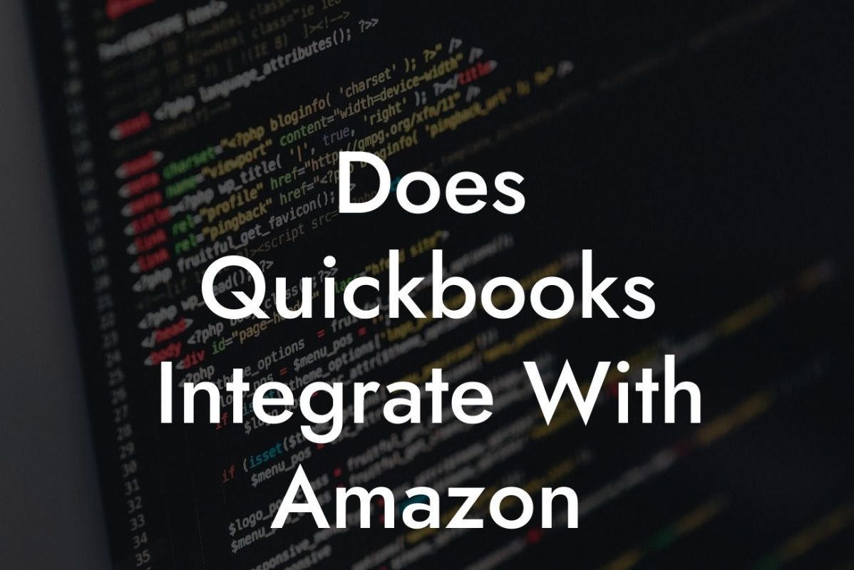 Does Quickbooks Integrate With Amazon