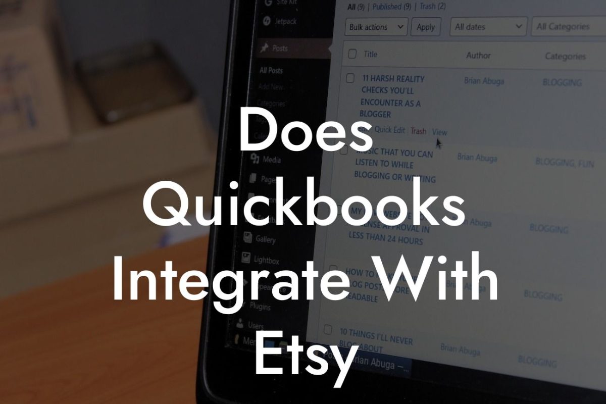 Does Quickbooks Integrate With Etsy