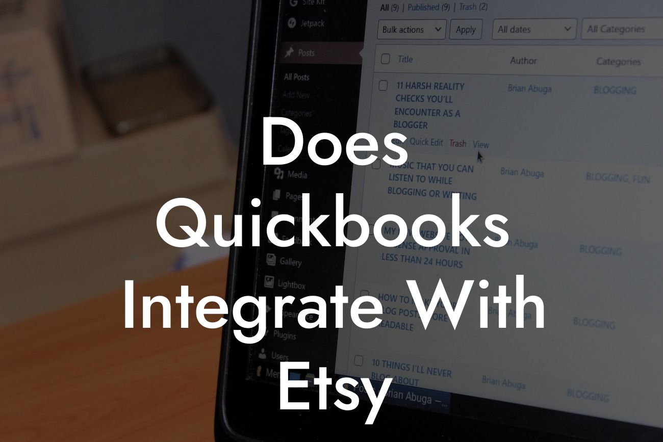 Does Quickbooks Integrate With Etsy