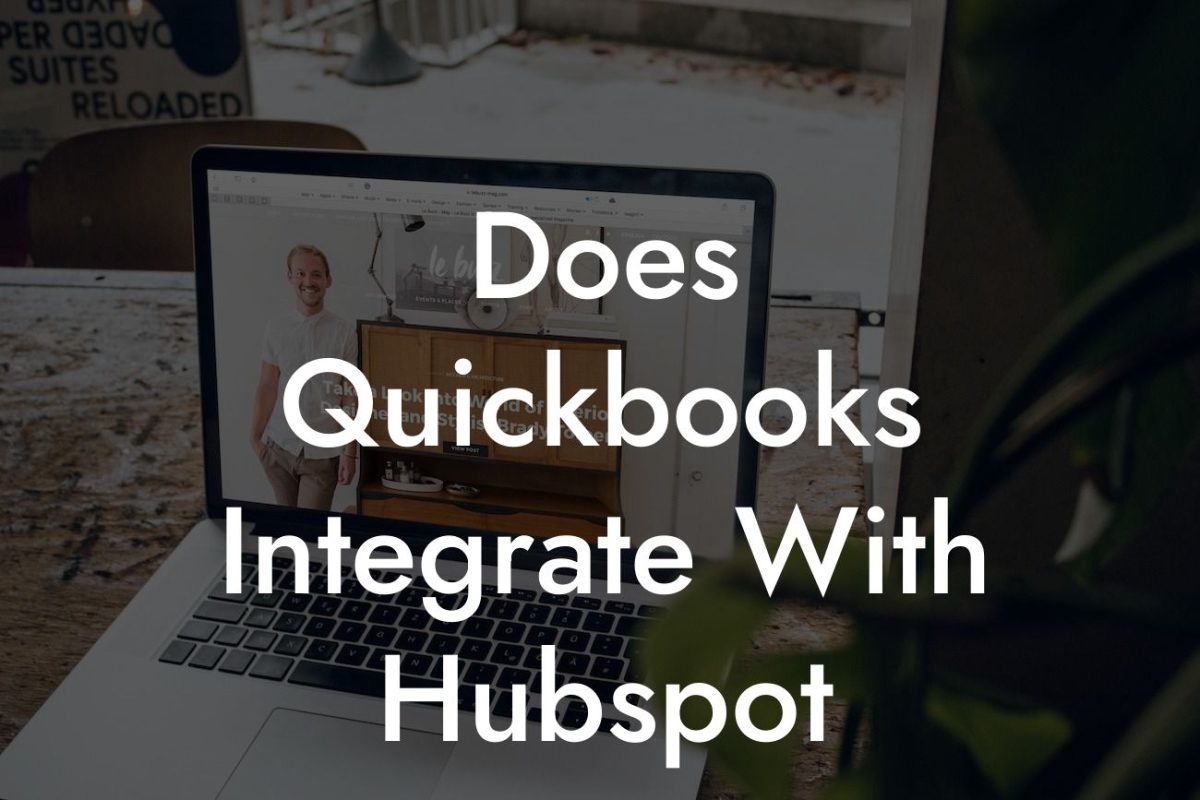 Does Quickbooks Integrate With Hubspot