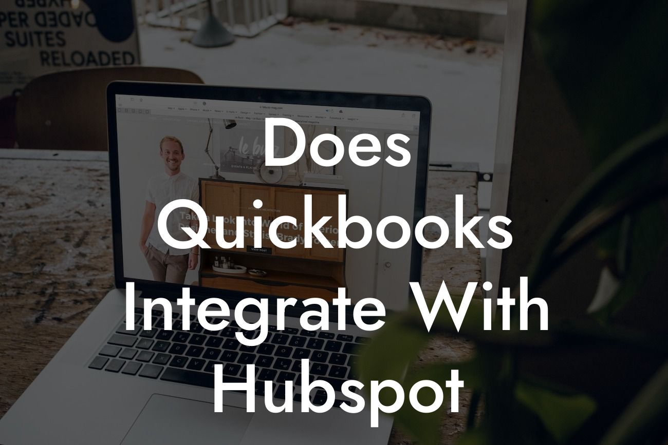 Does Quickbooks Integrate With Hubspot