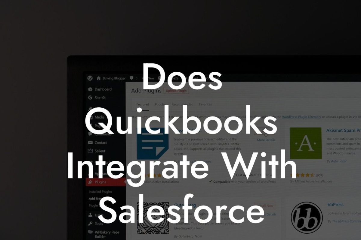 Does Quickbooks Integrate With Salesforce