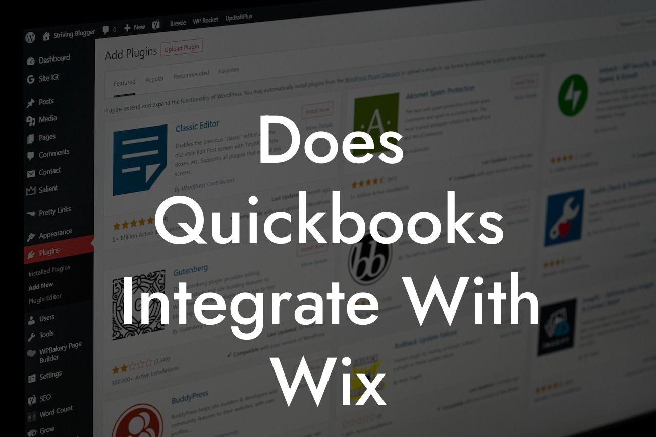 Does Quickbooks Integrate With Wix