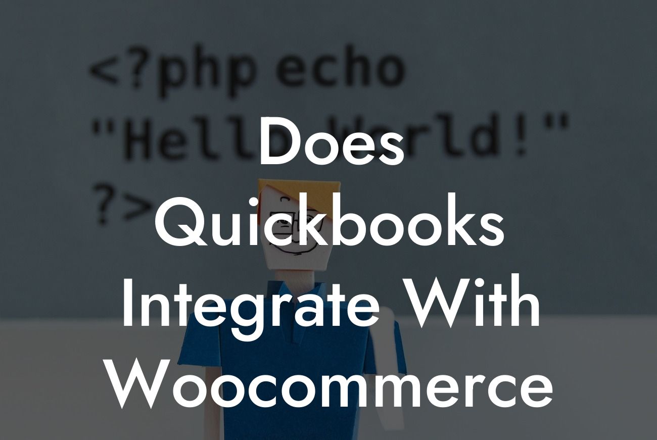 Does Quickbooks Integrate With Woocommerce