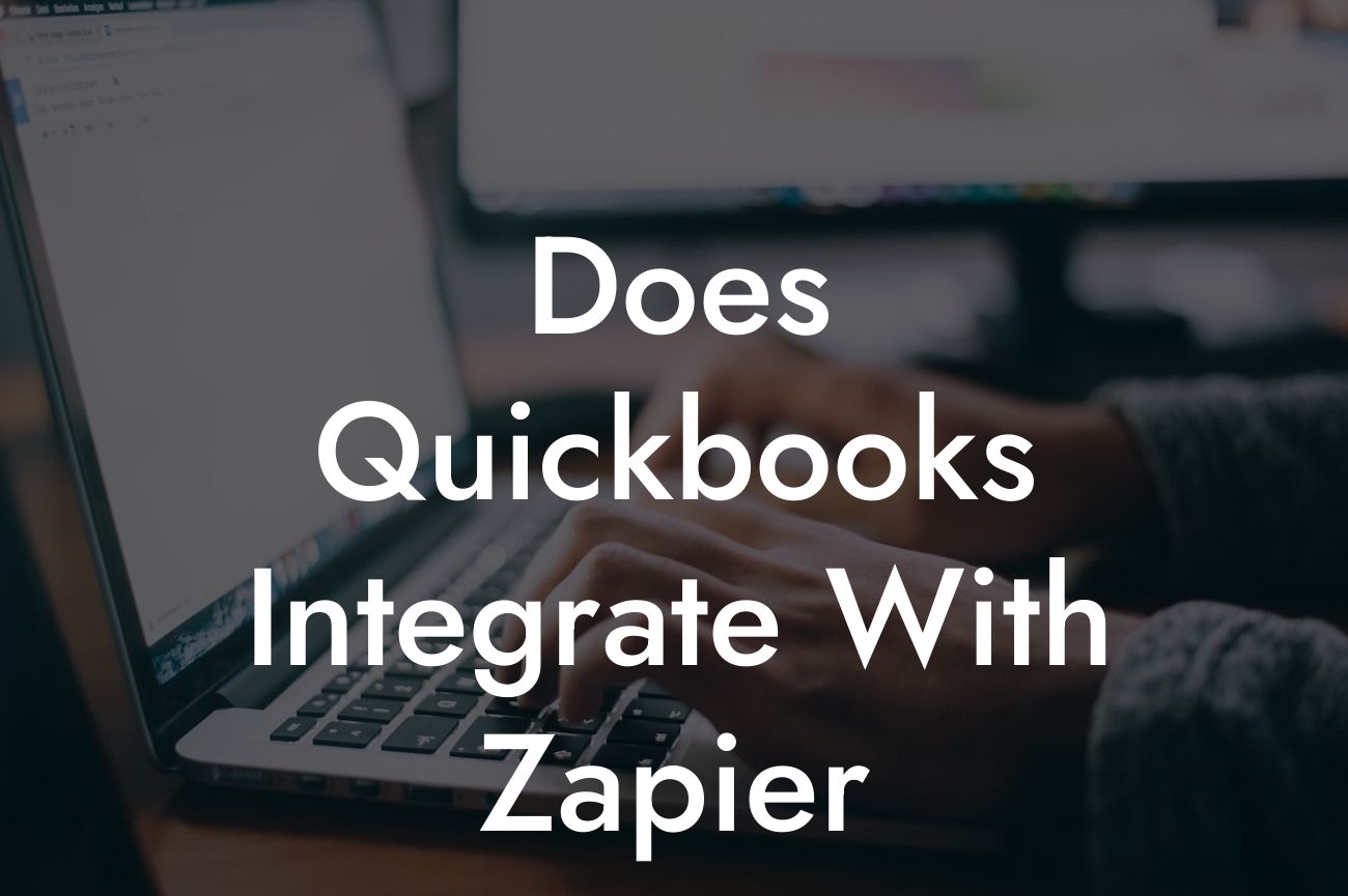 Does Quickbooks Integrate With Zapier