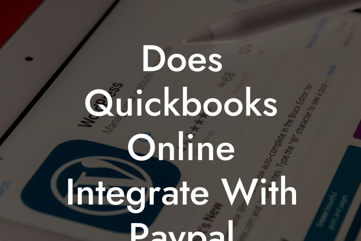 Does Quickbooks Online Integrate With Paypal