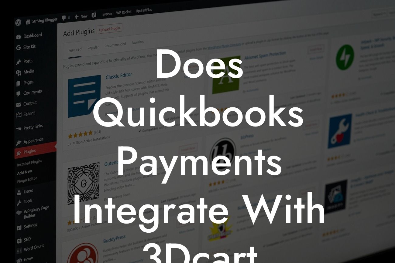 Does Quickbooks Payments Integrate With 3Dcart