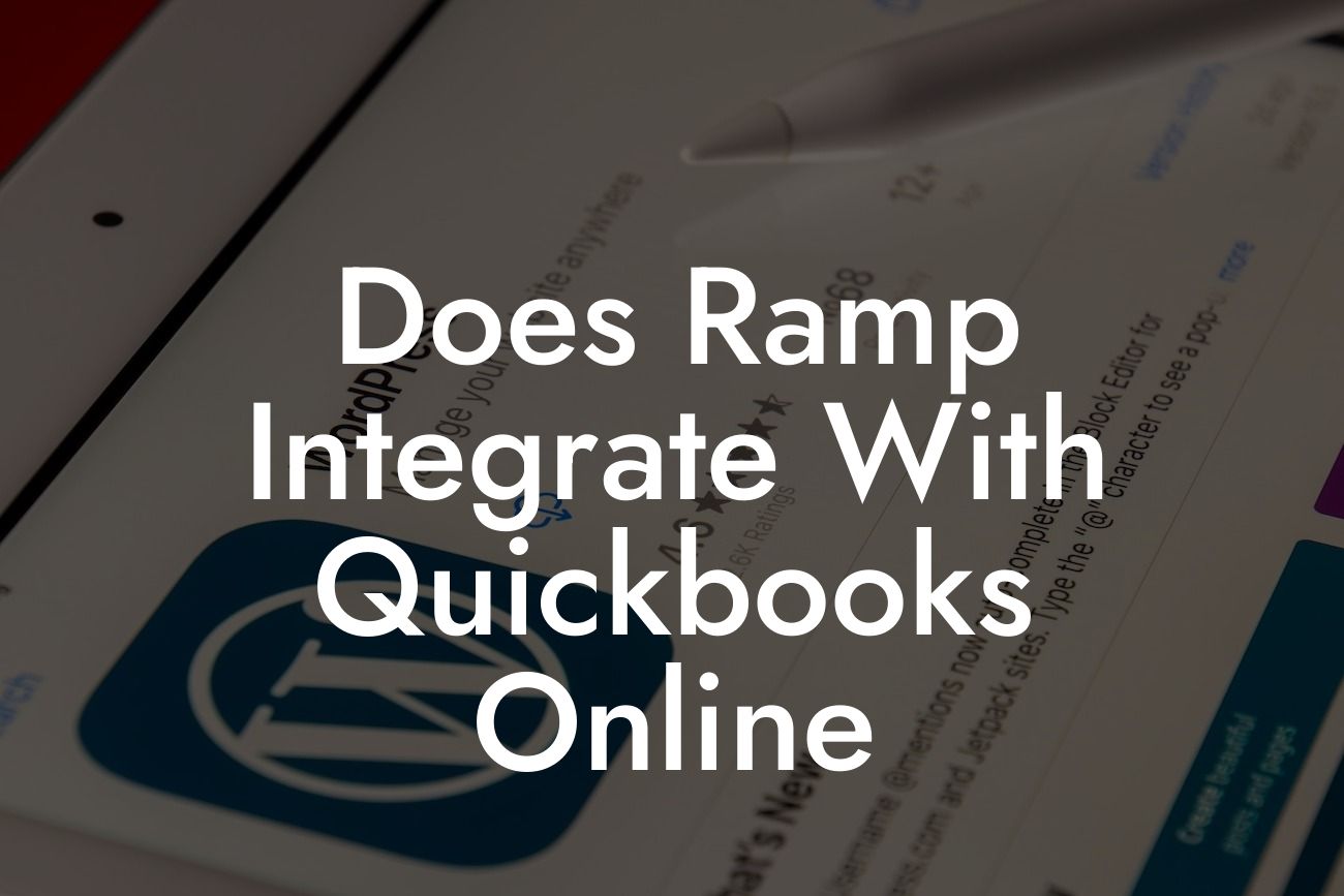 Does Ramp Integrate With Quickbooks Online