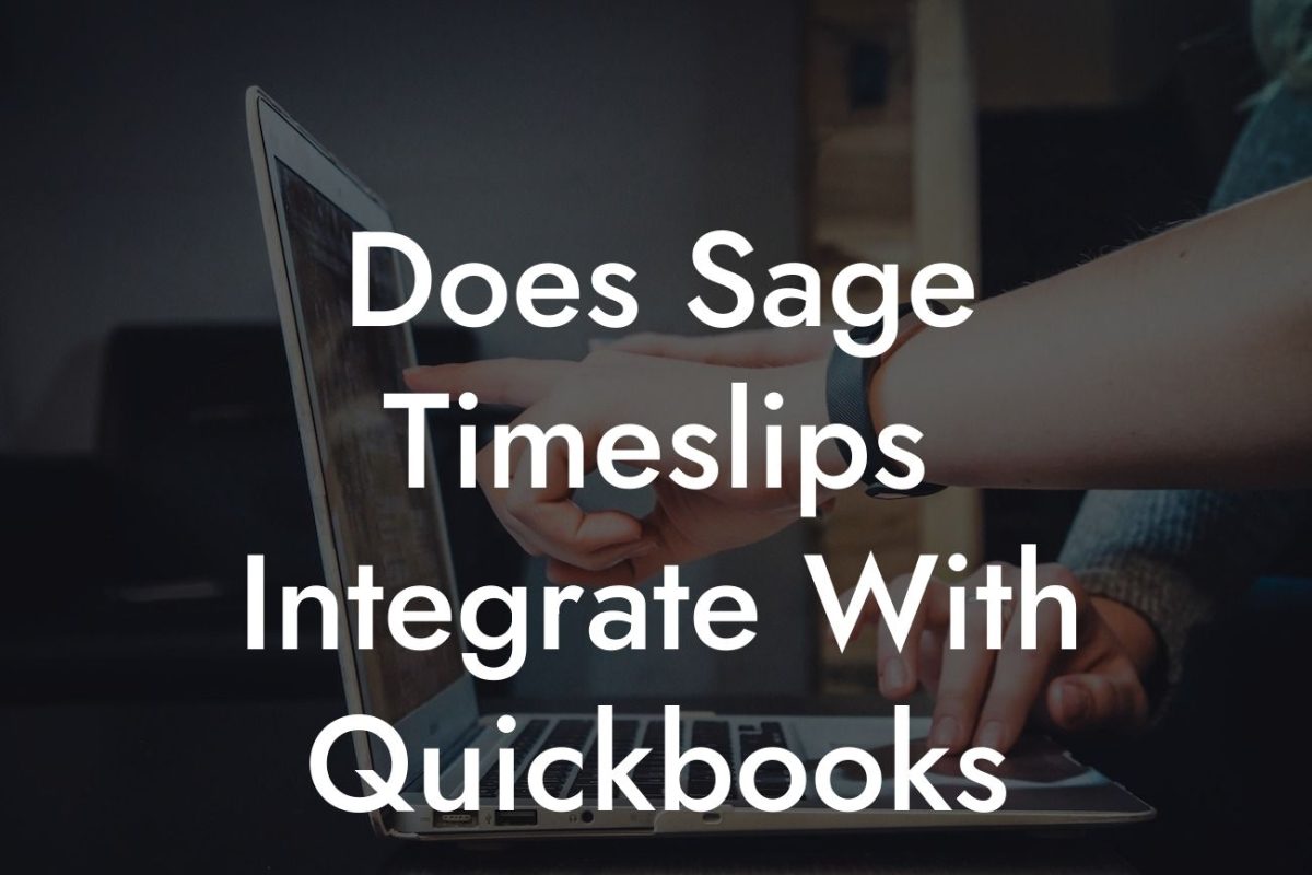 Does Sage Timeslips Integrate With Quickbooks