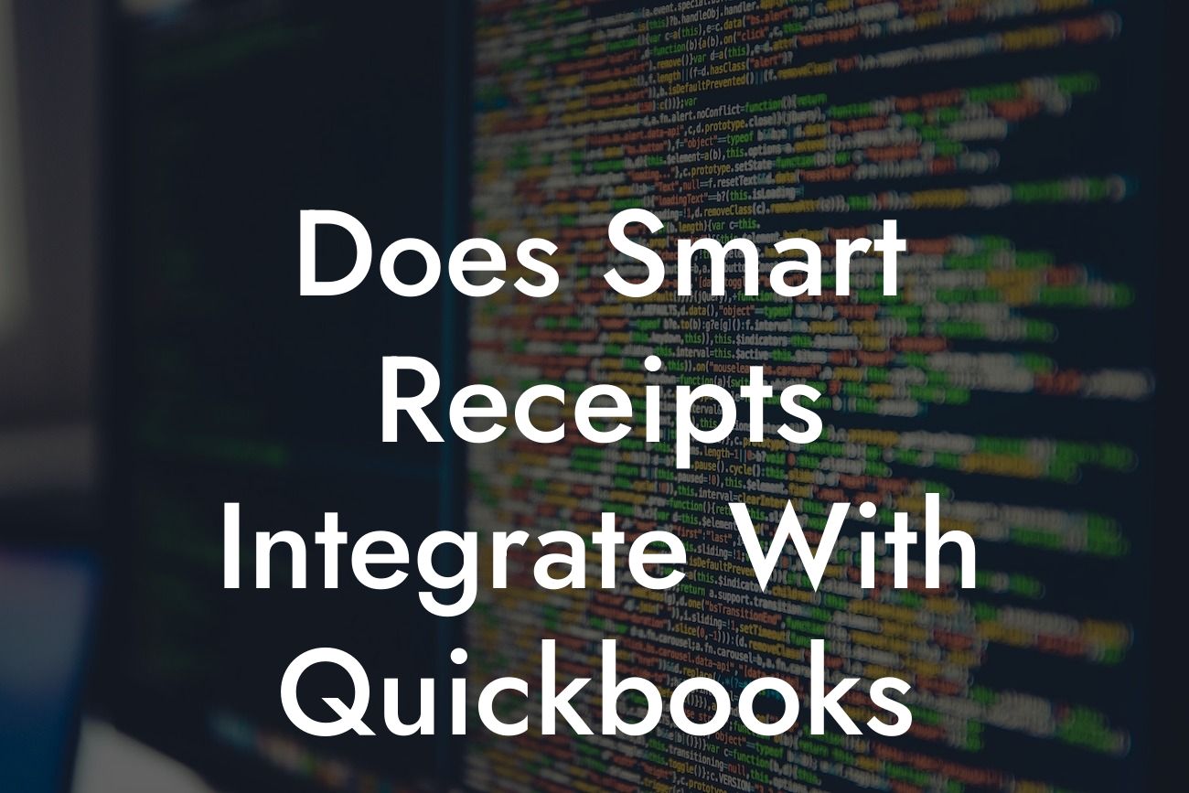 Does Smart Receipts Integrate With Quickbooks