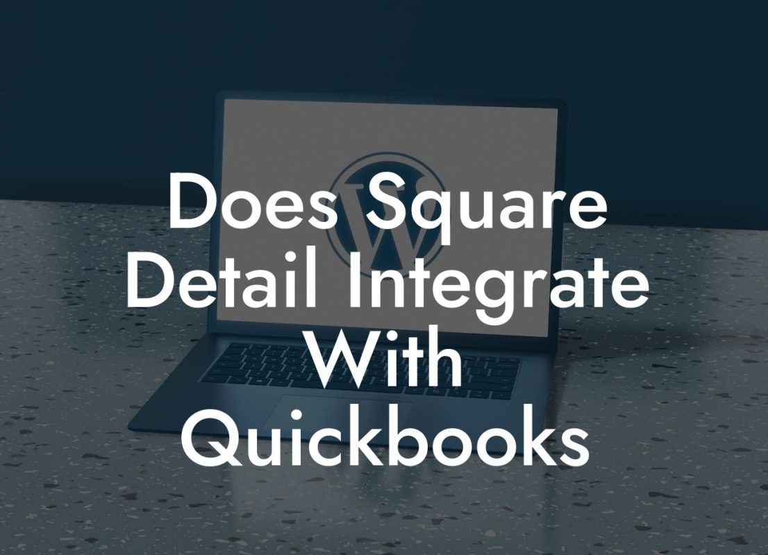 Does Square Detail Integrate With Quickbooks