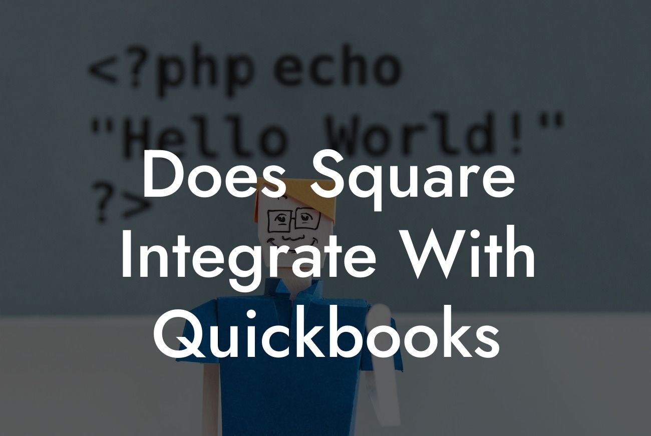 Does Square Integrate With Quickbooks