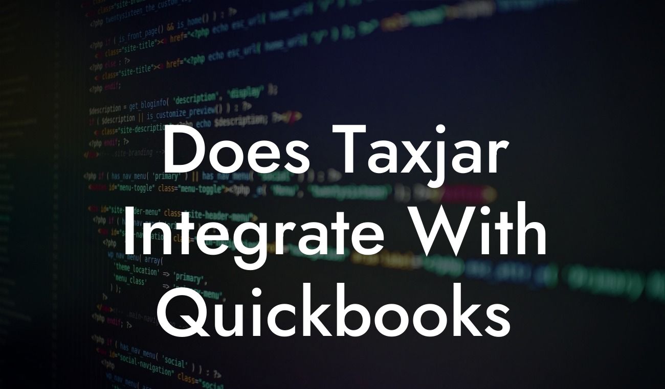 Does Taxjar Integrate With Quickbooks