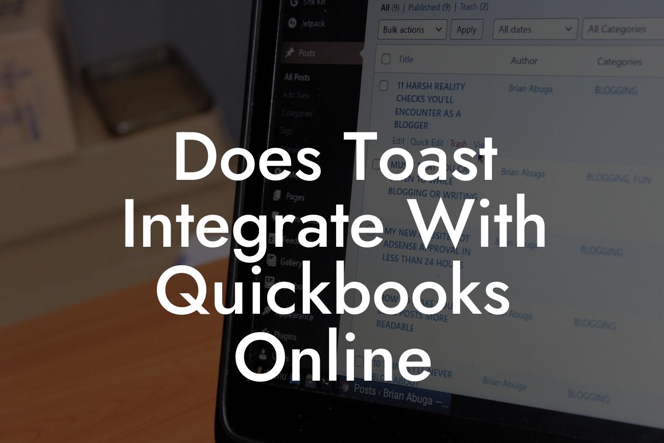 Does Toast Integrate With Quickbooks Online