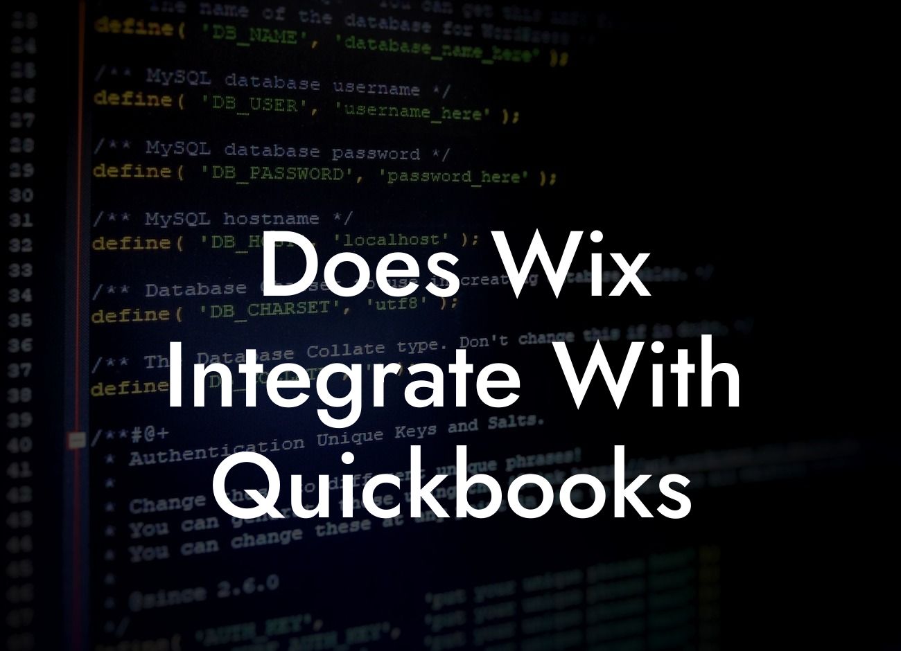 Does Wix Integrate With Quickbooks