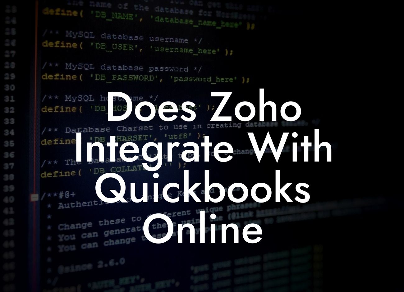 Does Zoho Integrate With Quickbooks Online