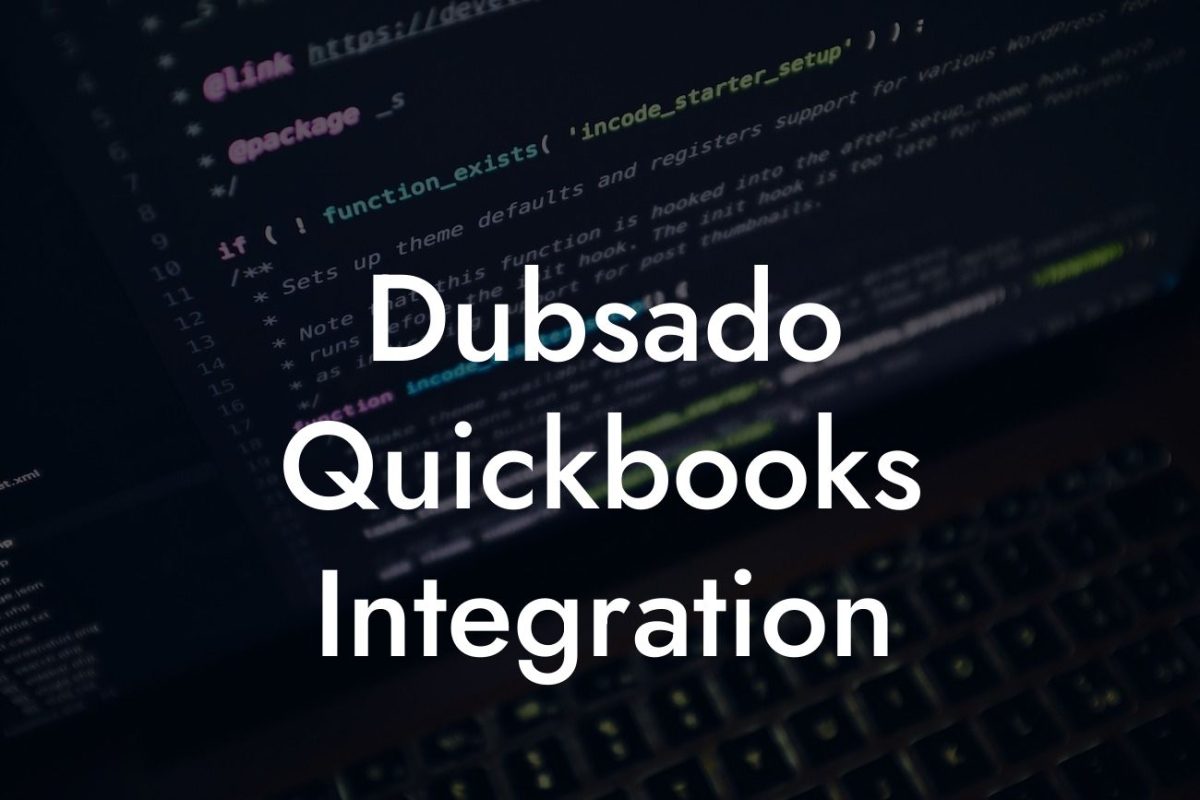 Dubsado Quickbooks Integration