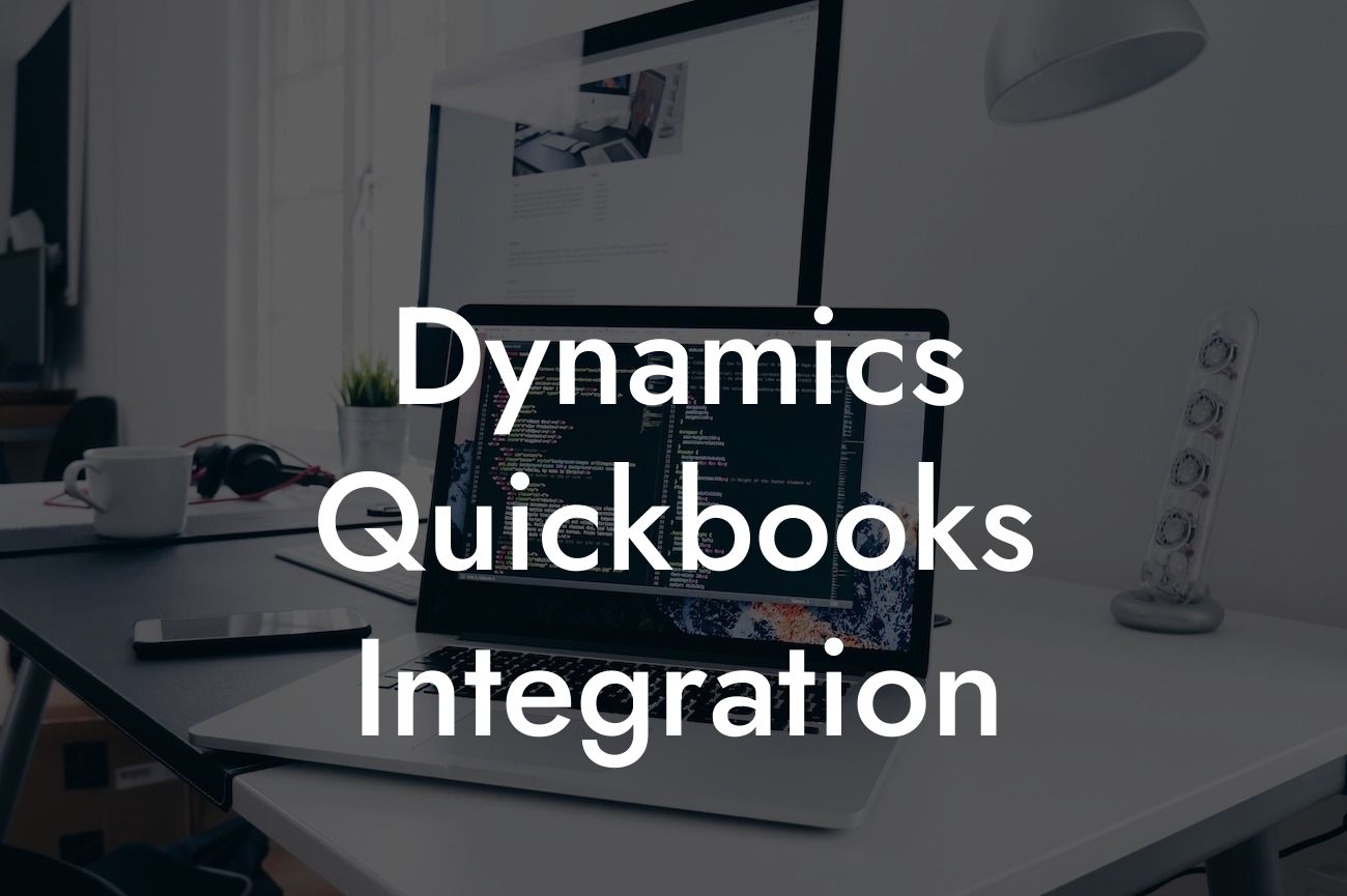 Dynamics Quickbooks Integration