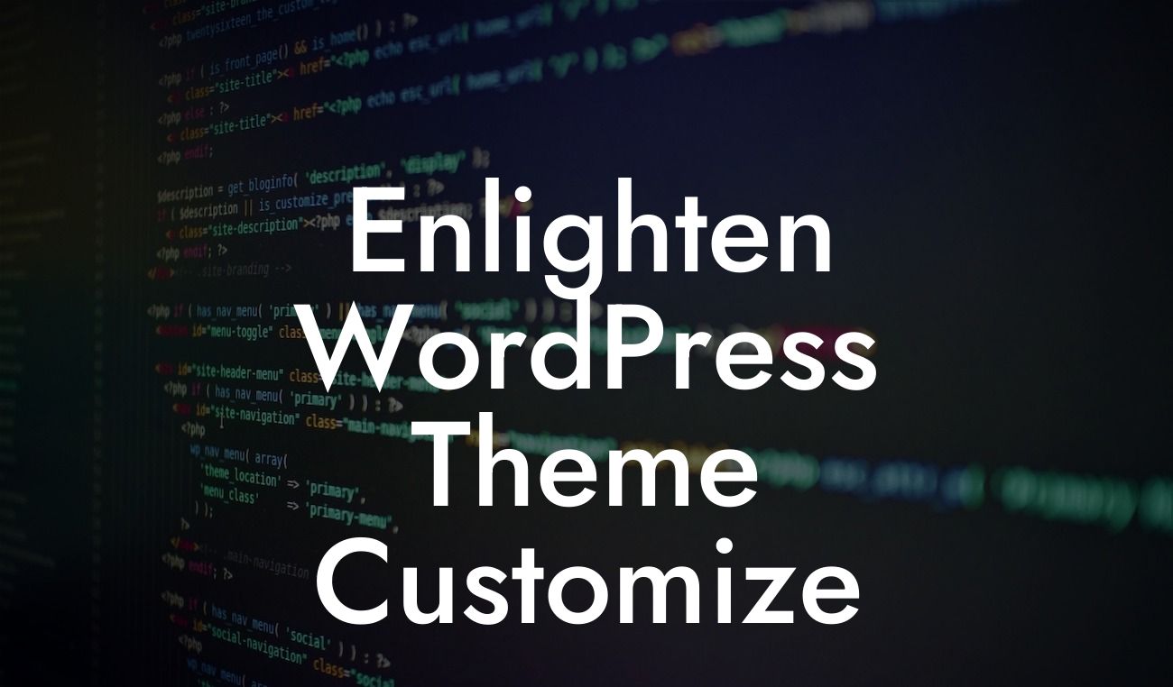 Enlighten WordPress Theme Customize
