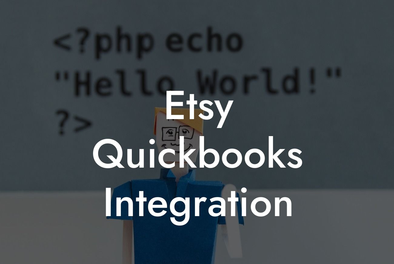 Etsy Quickbooks Integration