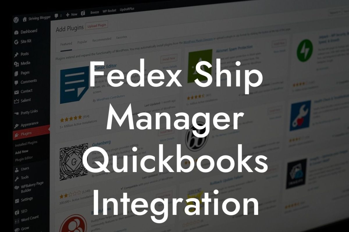 Fedex Ship Manager Quickbooks Integration