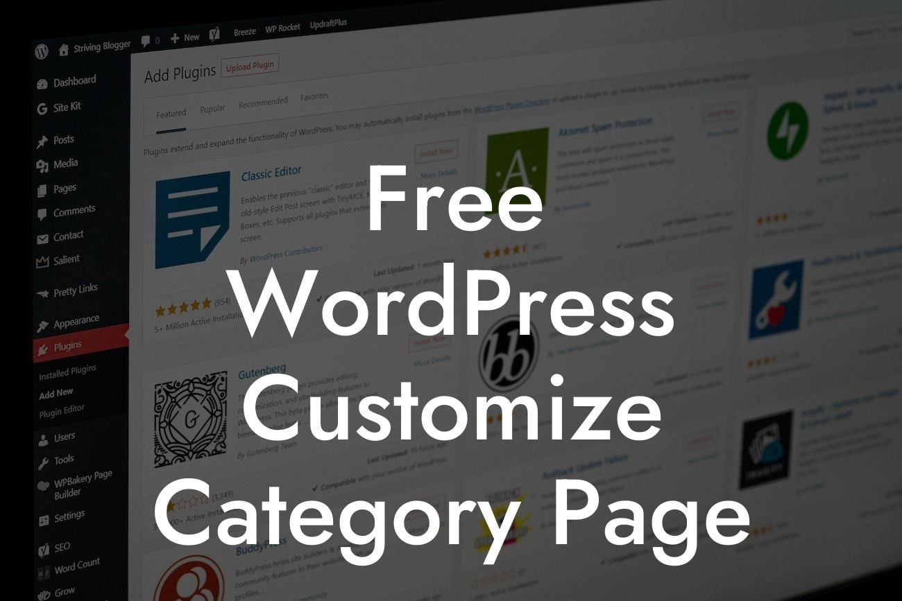 Free WordPress Customize Category Page