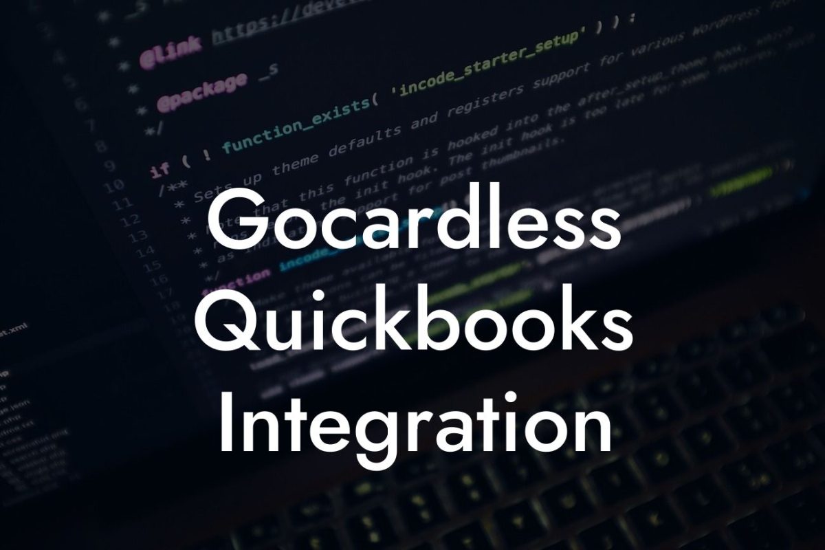 Gocardless Quickbooks Integration