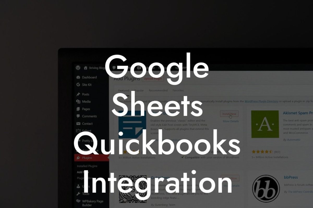 Google Sheets Quickbooks Integration