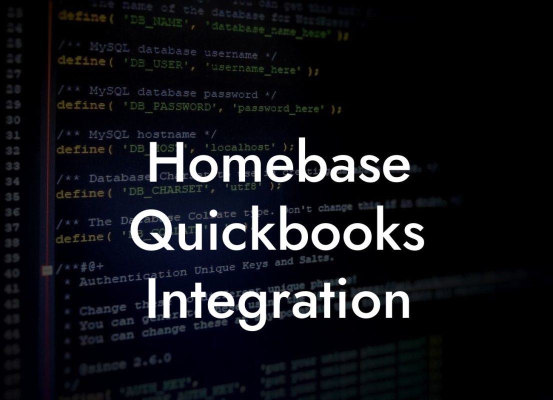 Homebase Quickbooks Integration