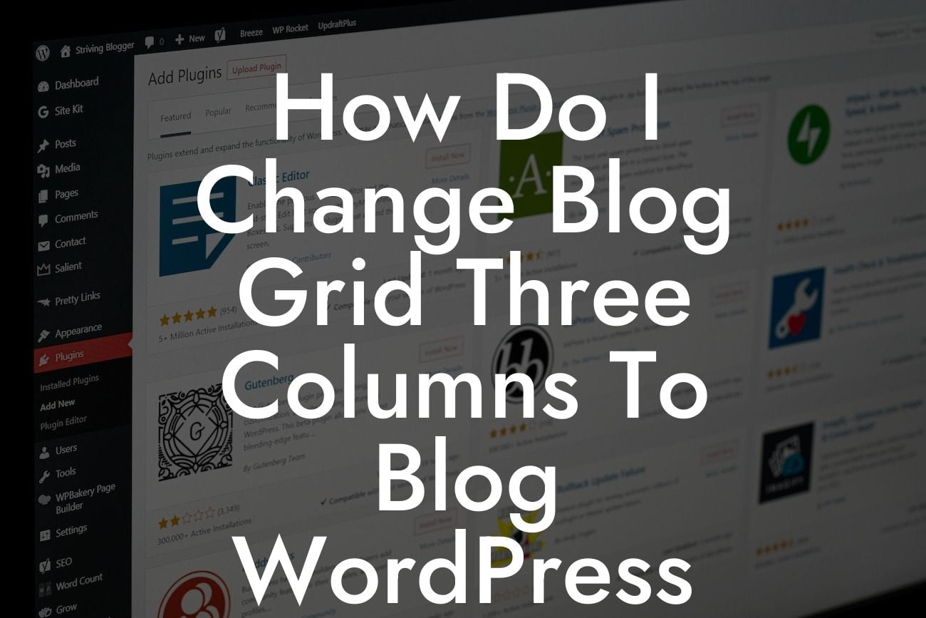 How Do I Change Blog Grid Three Columns To Blog WordPress Bold Themes