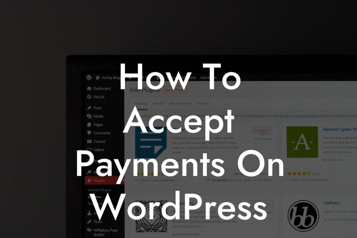 How To Accept Payments On WordPress