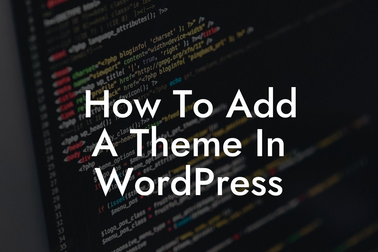How To Add A Theme In WordPress