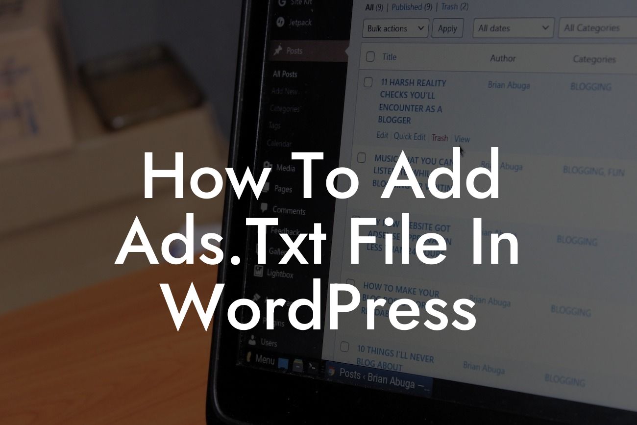 How To Add Ads.Txt File In WordPress