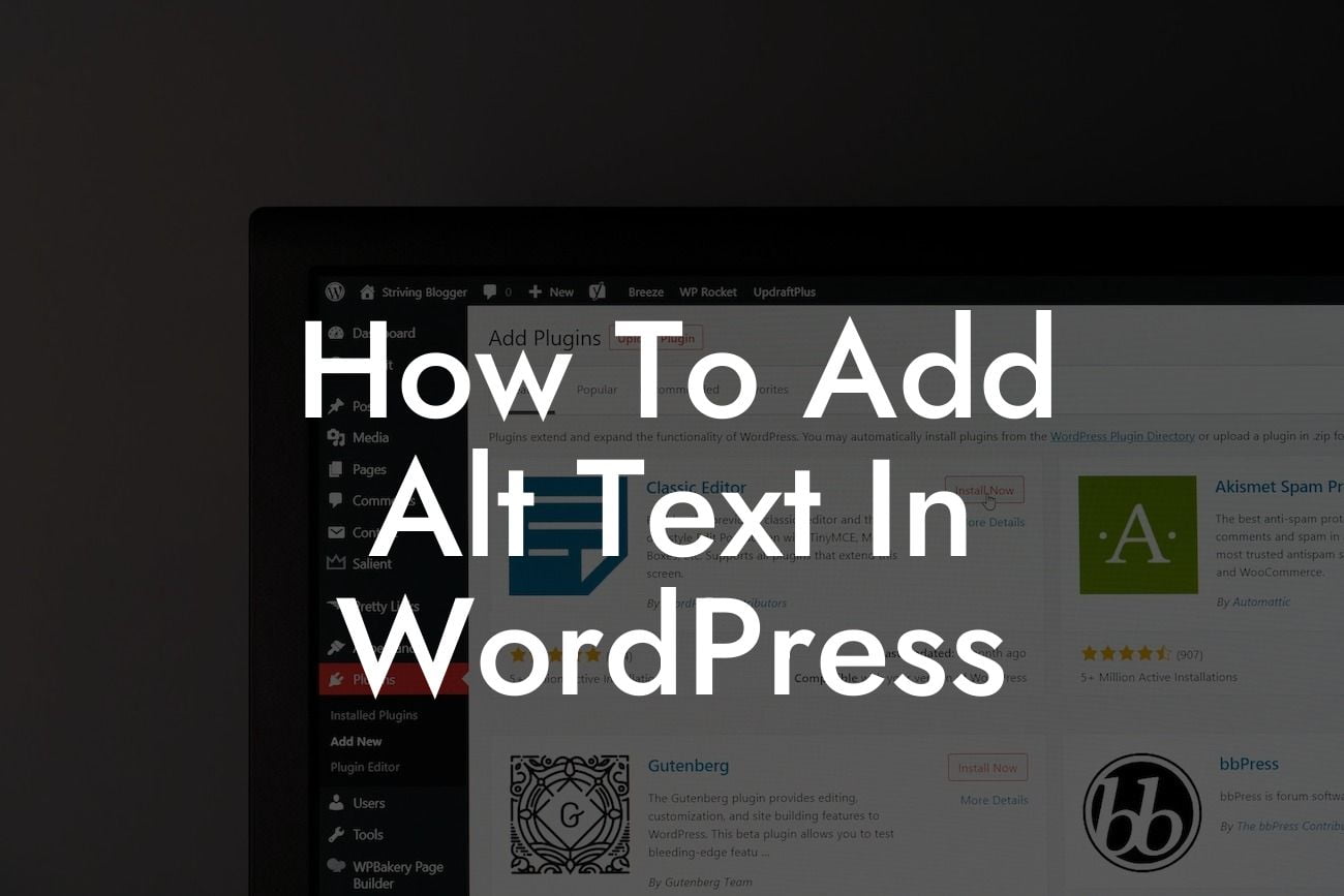 How To Add Alt Text In WordPress