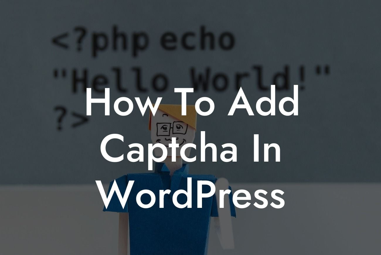 How To Add Captcha In WordPress